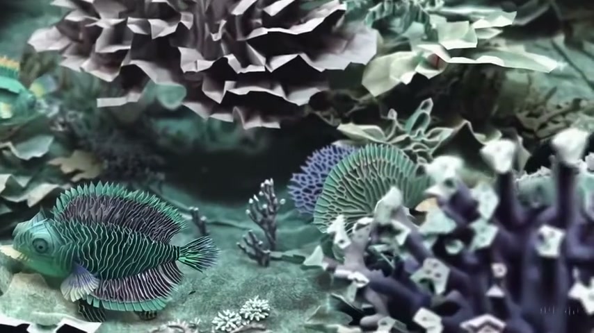 Origami undersea world